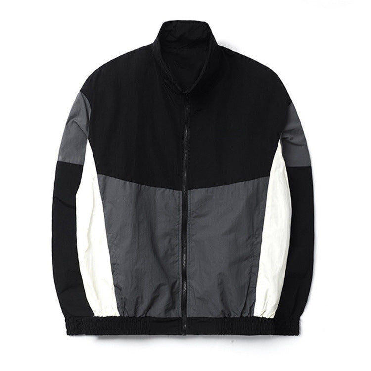 Men’s Color-Block Stand-Collar Jacket, Relaxed Fit - product image 12