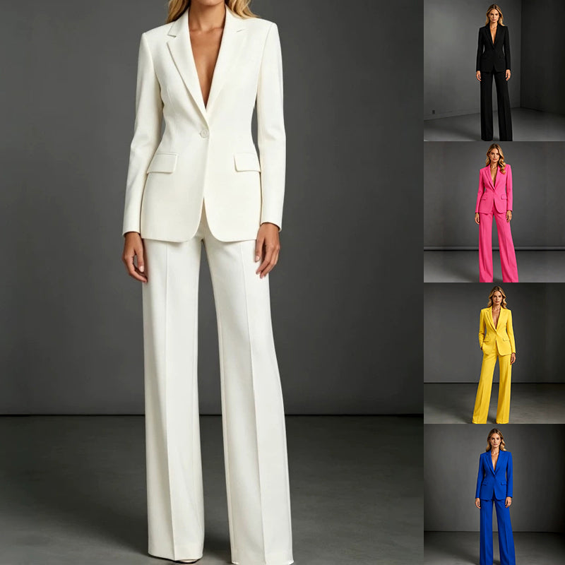 Women's Slim Fit Blazer & Dress Pants Two-Piece Suit Set - product image 1