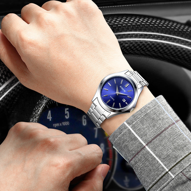 Men's Casual Stainless Steel Calendar Quartz Watch - product image 3