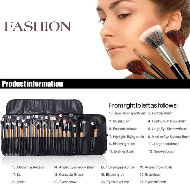 24-Piece Professional Makeup Brush Set - product image 5