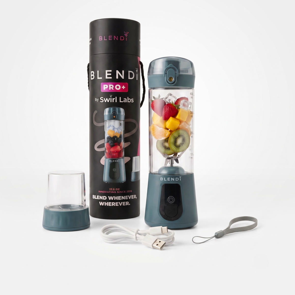 BLENDi Pro+ Portable Blender – 120W, 17oz, Crushes Ice, USB-C Rechargeable