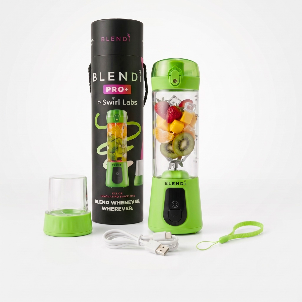 BLENDi Pro+ Portable Blender – 120W, 17oz, Crushes Ice, USB-C Rechargeable