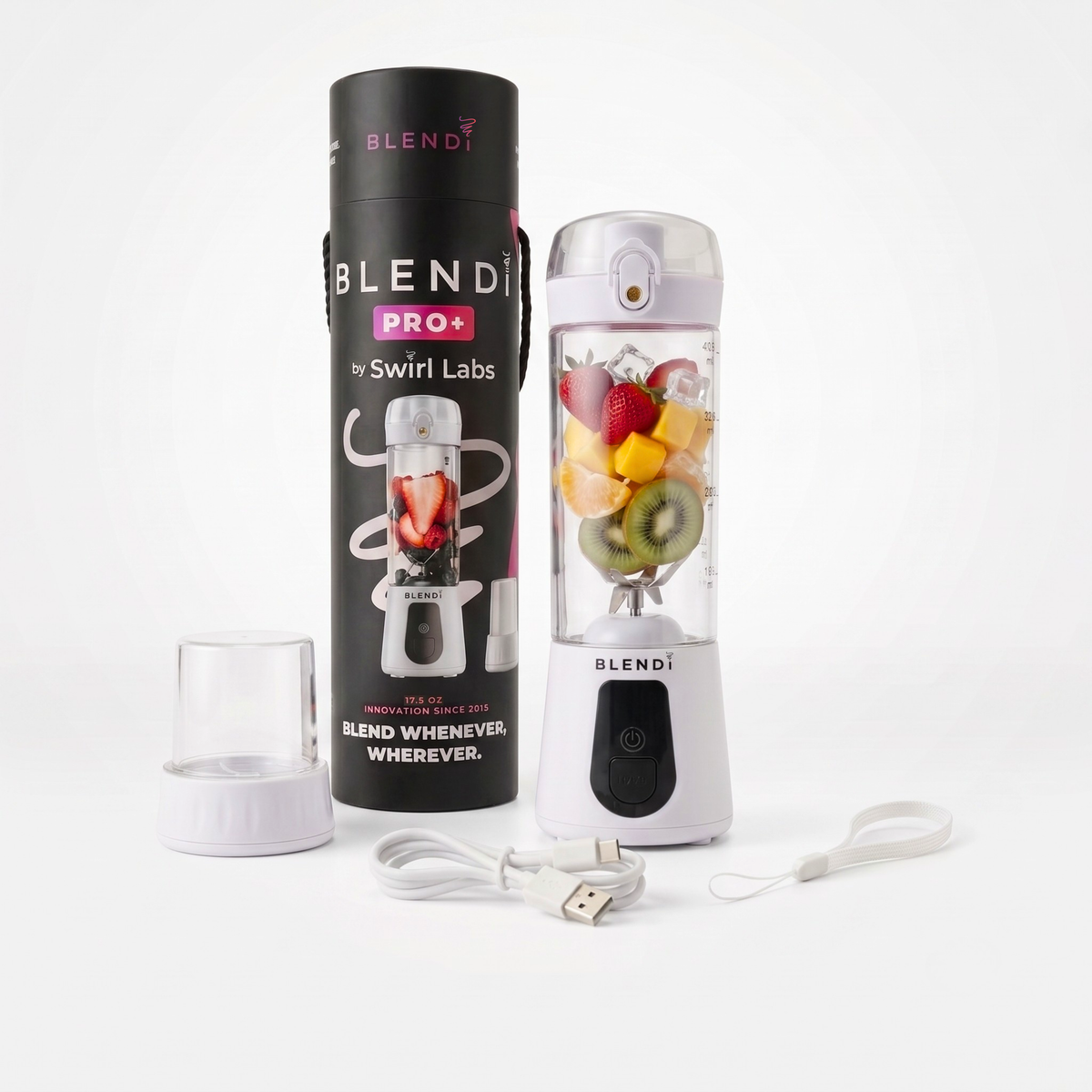 BLENDi Pro+ Portable Blender – 120W, 17oz, Crushes Ice, USB-C Rechargeable