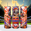 Denver Broncos 20oz Skinny Tumbler With Lid and Straw
