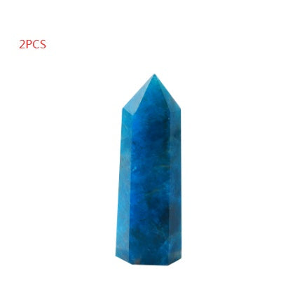 Blue Apatite Hexagonal Crystal Tower - product image 7
