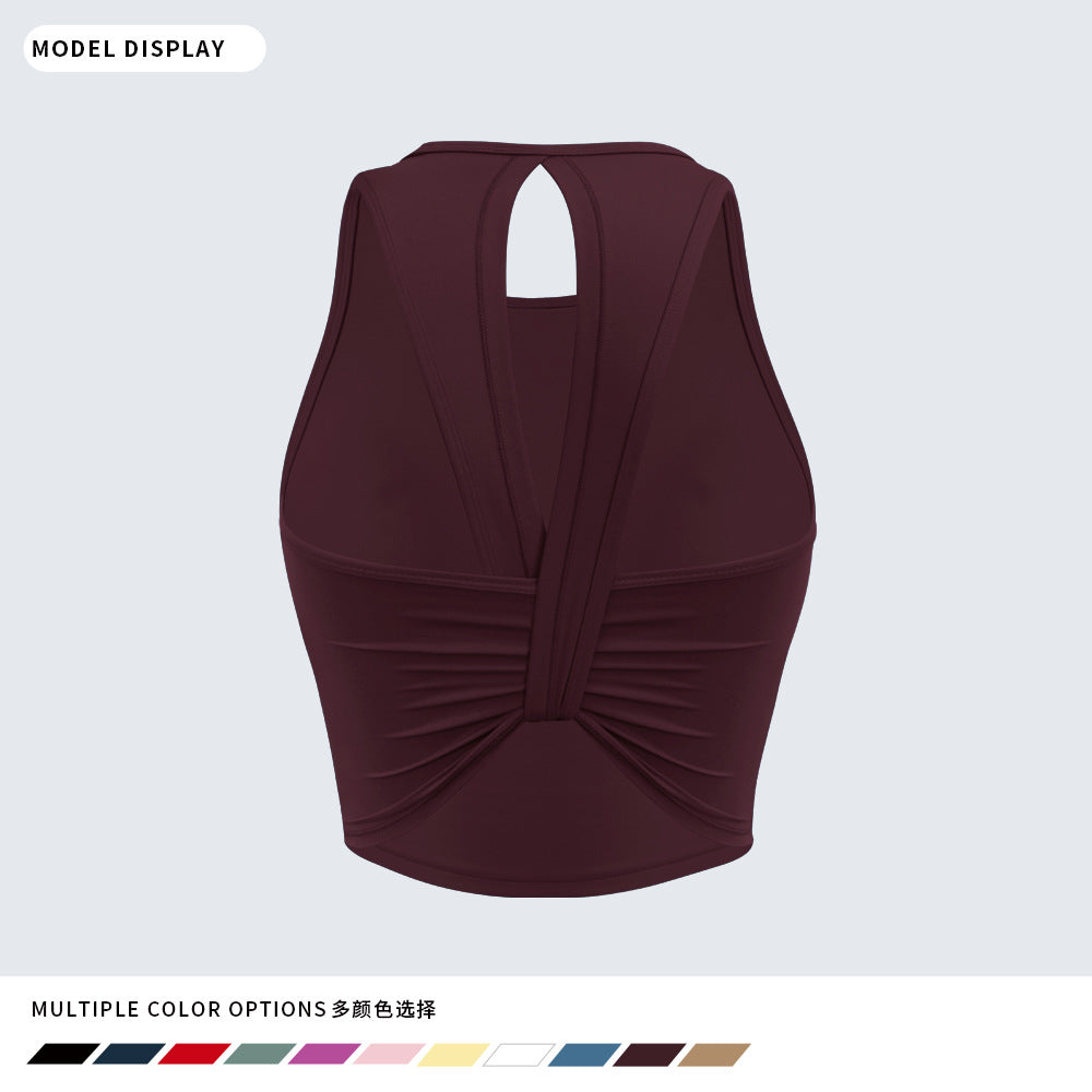 Women's Padded Back-Detail Yoga Sports Bra - product image 2