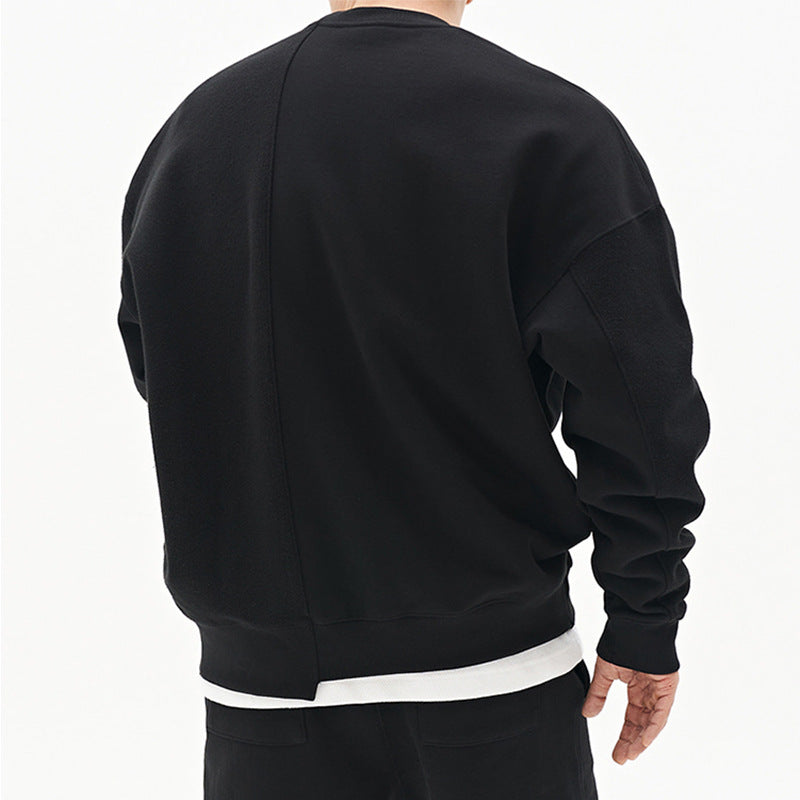 Men's Cotton Blend Pullover Sweater – Loose Fit, Round Neck - product image 2