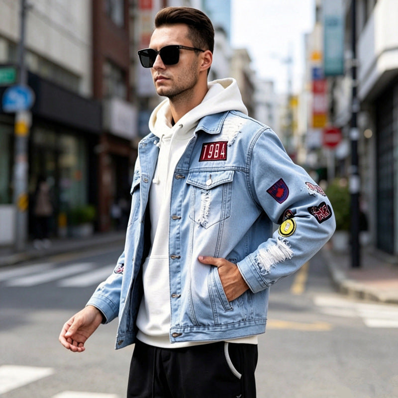 Men's Light Blue Denim Jacket - product image 4