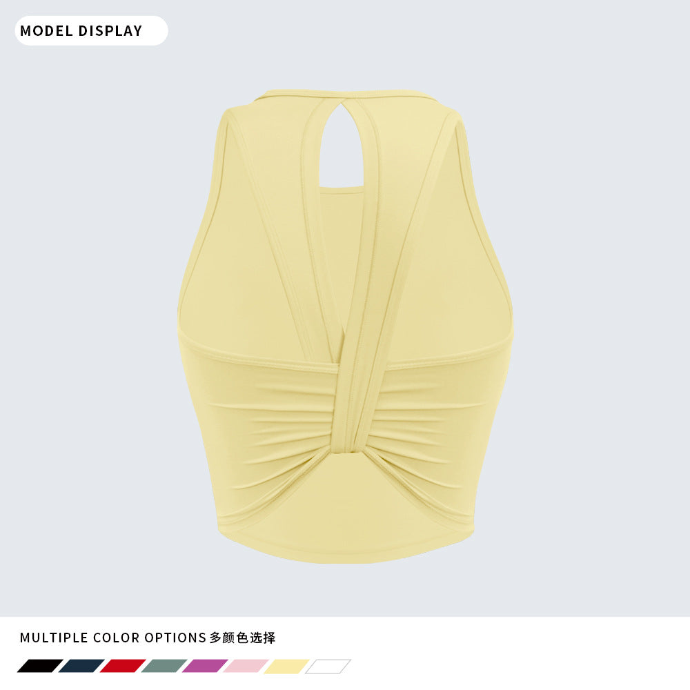 Women's Padded Back-Detail Yoga Sports Bra - product image 10