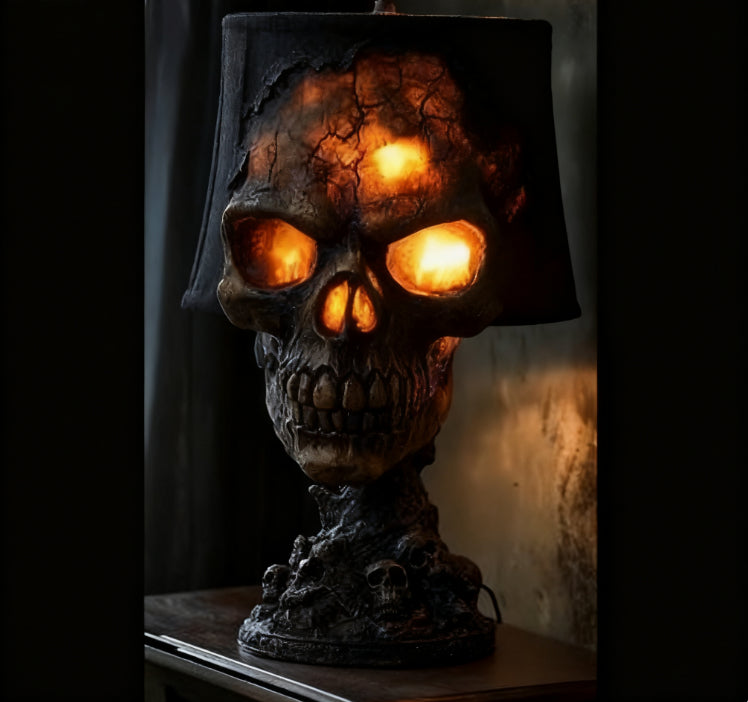 Lava Stone Skull LED Desk Lamp - product image 2