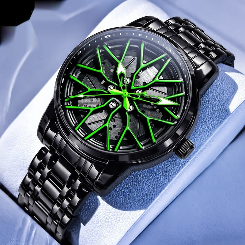 Men's Steel Band Quartz Watch – Bold Dial Colorways - product image 1