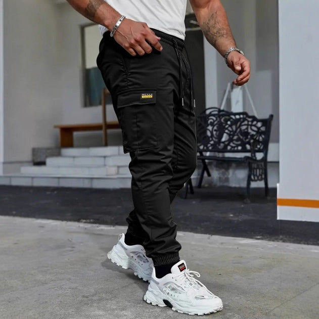 Men's Drawstring Cropped Cargo Pants - image 6