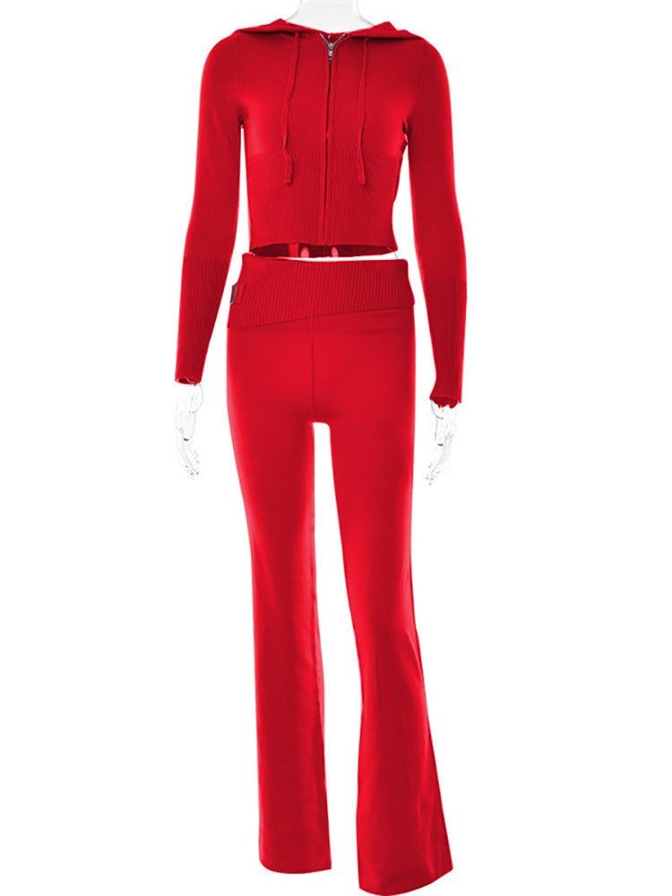 Women's Zip-Up Hoodie and Pants Set - view 5