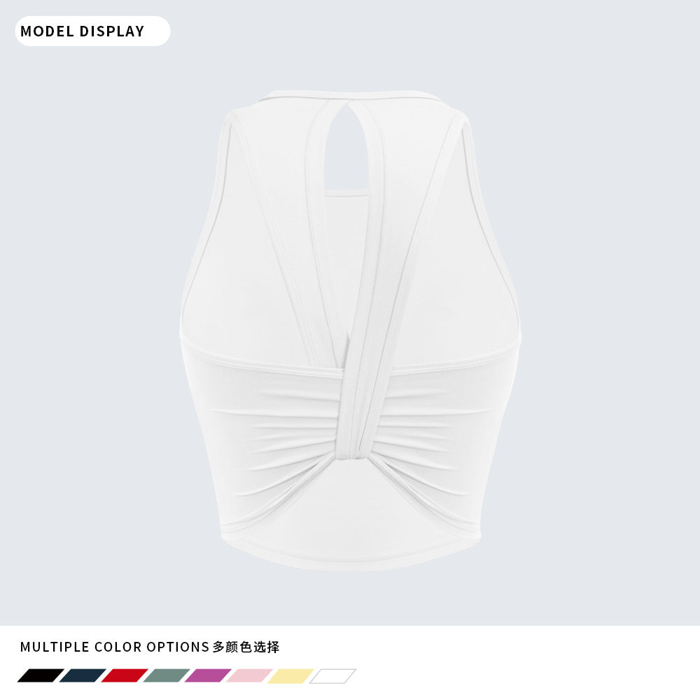 Women's Padded Back-Detail Yoga Sports Bra - product image 12