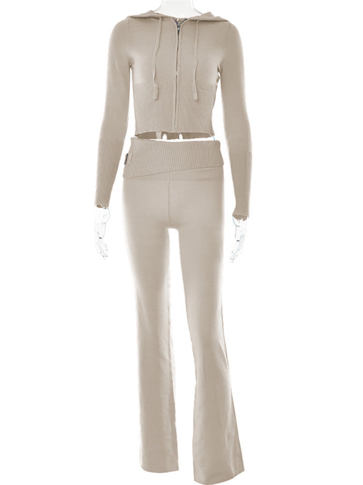 Women's Zip-Up Hoodie and Pants Set - view 3