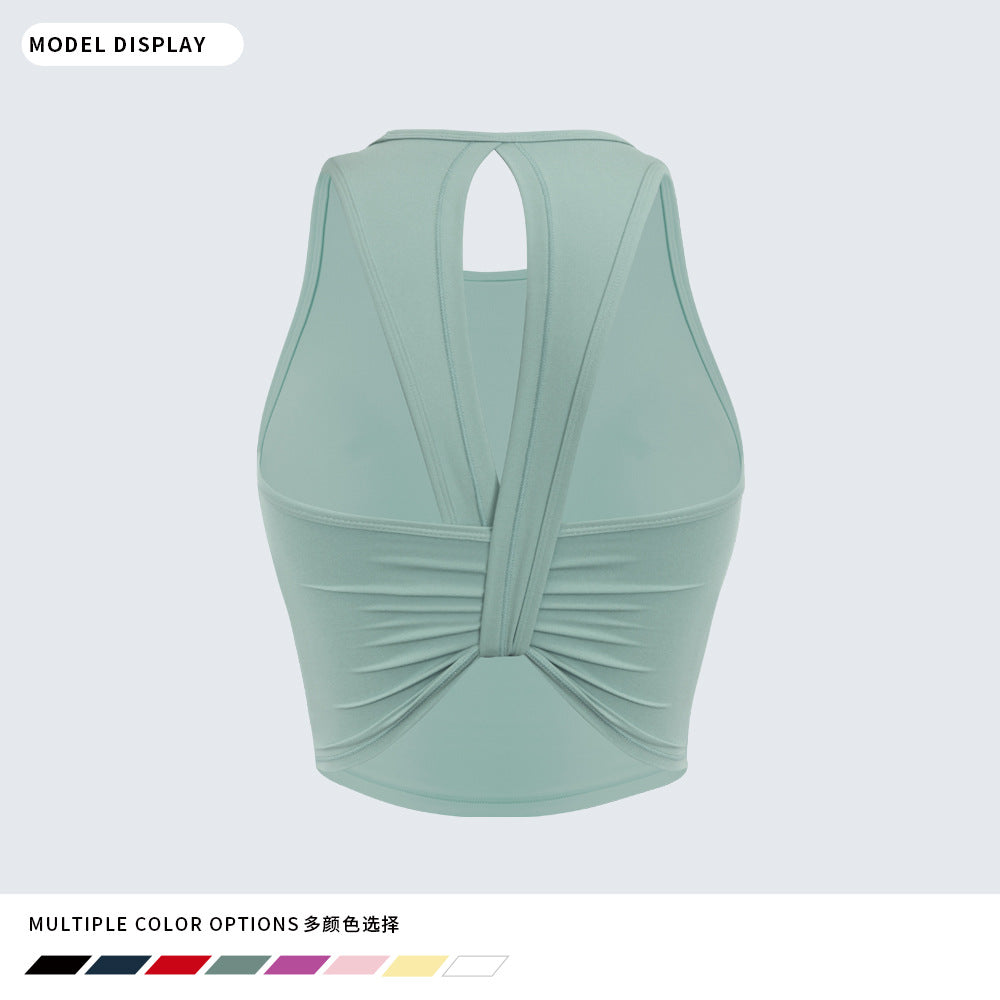 Women's Padded Back-Detail Yoga Sports Bra - product image 8