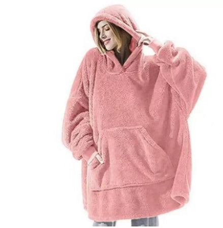 Oversized Wearable Blanket Hoodie – Double-Sided Fleece Sweatshirt - product image 24