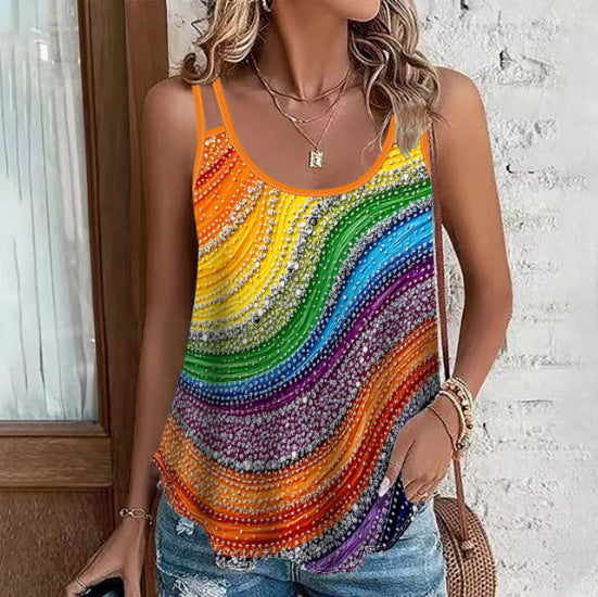 Women's Embossed Spaghetti-Strap Top - product image 1