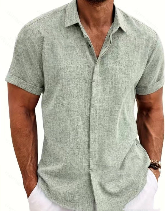 Men's Loose Linen Short-Sleeve T-Shirt - product image 17