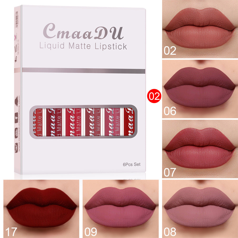 Matte Waterproof Lip Gloss Set (6 pcs) - product image 5