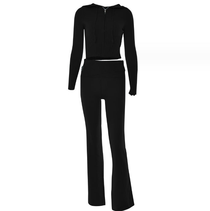 Women's Zip-Up Hoodie and Pants Set - view 9