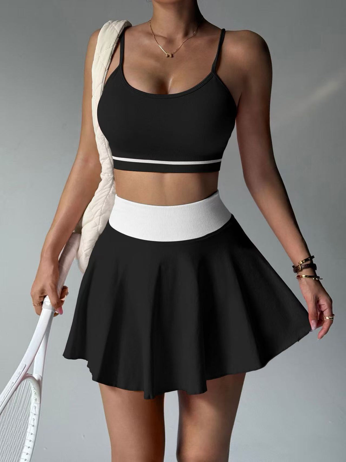 Women's 2-Piece Tennis Skort Set with Sports Bra - product image 6