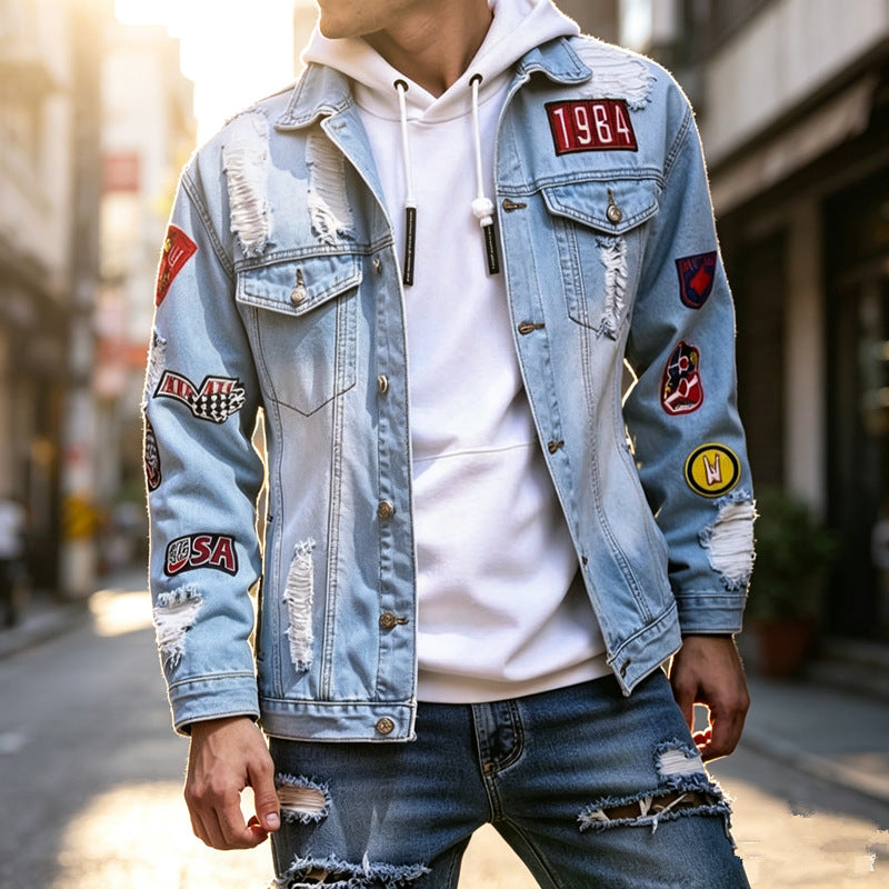 Men's Light Blue Denim Jacket - product image 2