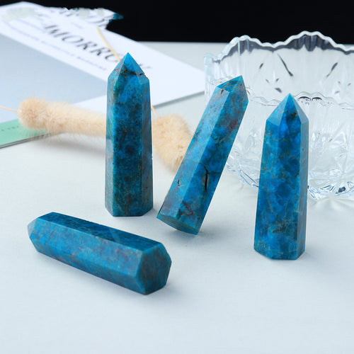 Blue Apatite Hexagonal Crystal Tower - product image 2