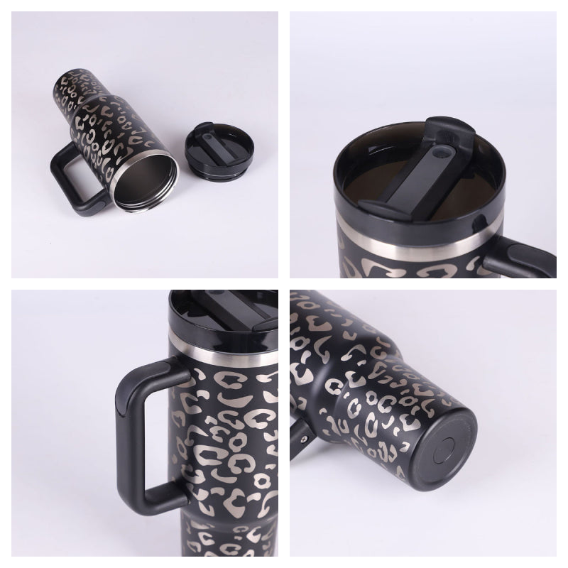 40 oz Insulated Tumbler with Handle & Straw - product image 2
