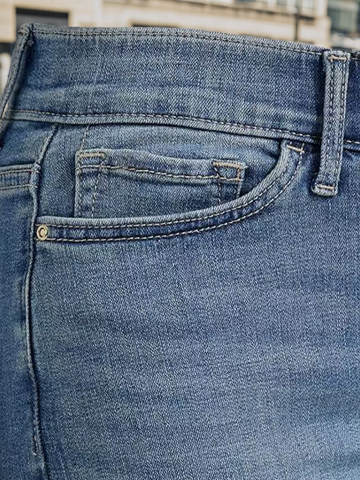 Women's High-Waisted Slim Straight-Leg Jeans - view 5