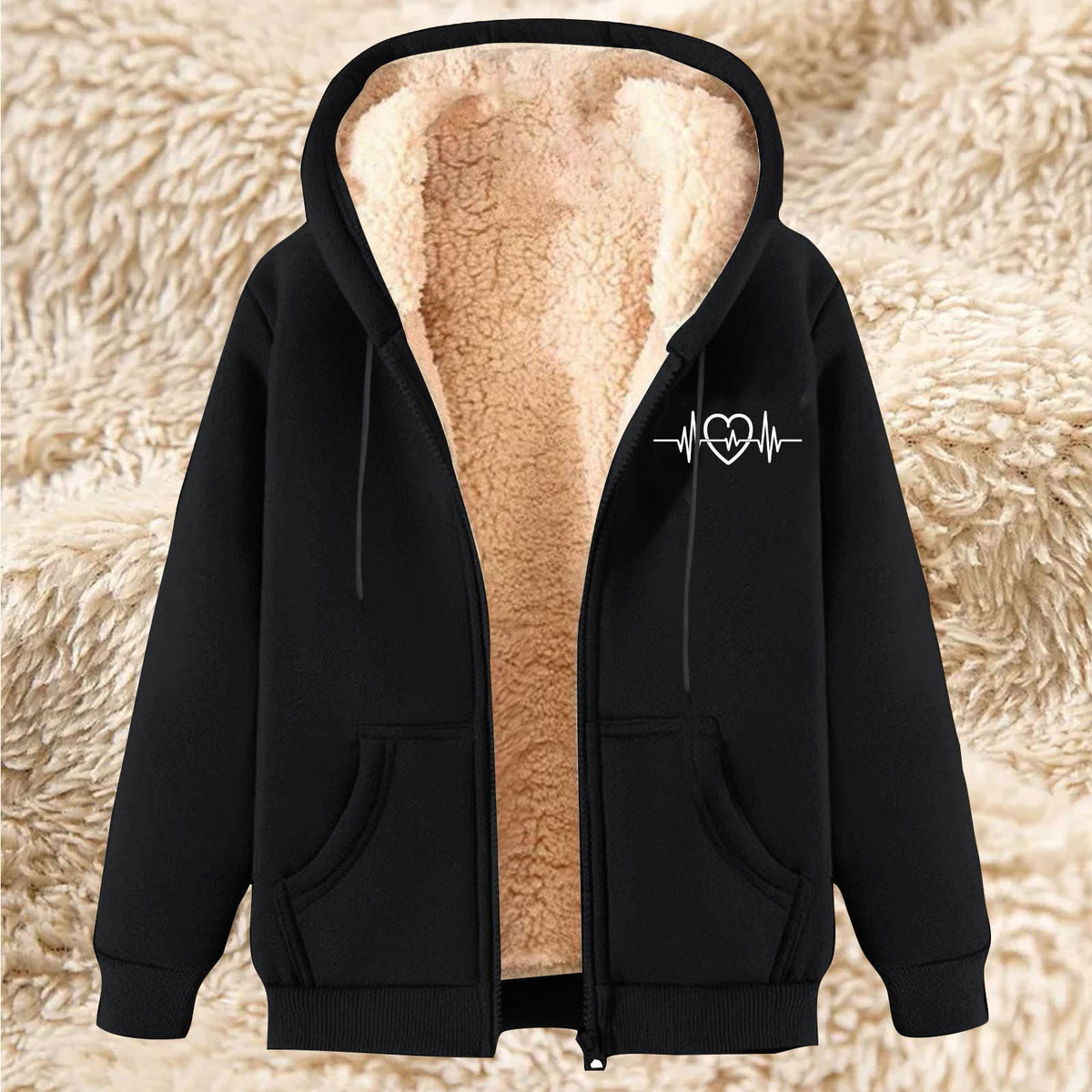 Men's Loose-Fit Fleece-Lined Pullover Hoodie - image 1