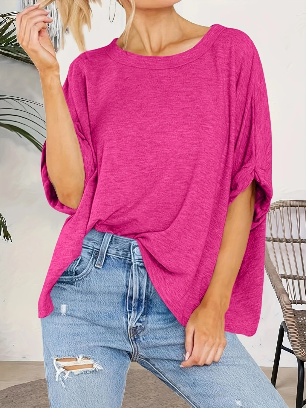 Women's Loose-Fit Crewneck T-Shirt - product image 10