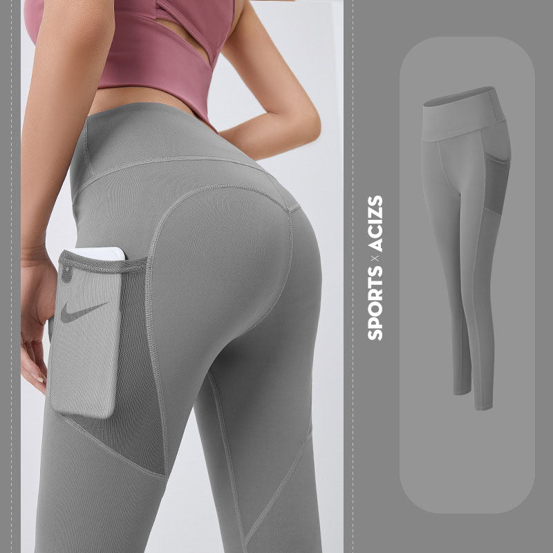 High-Waist Yoga Pants with Pocket – Tummy Control Gym Leggings - product image 10