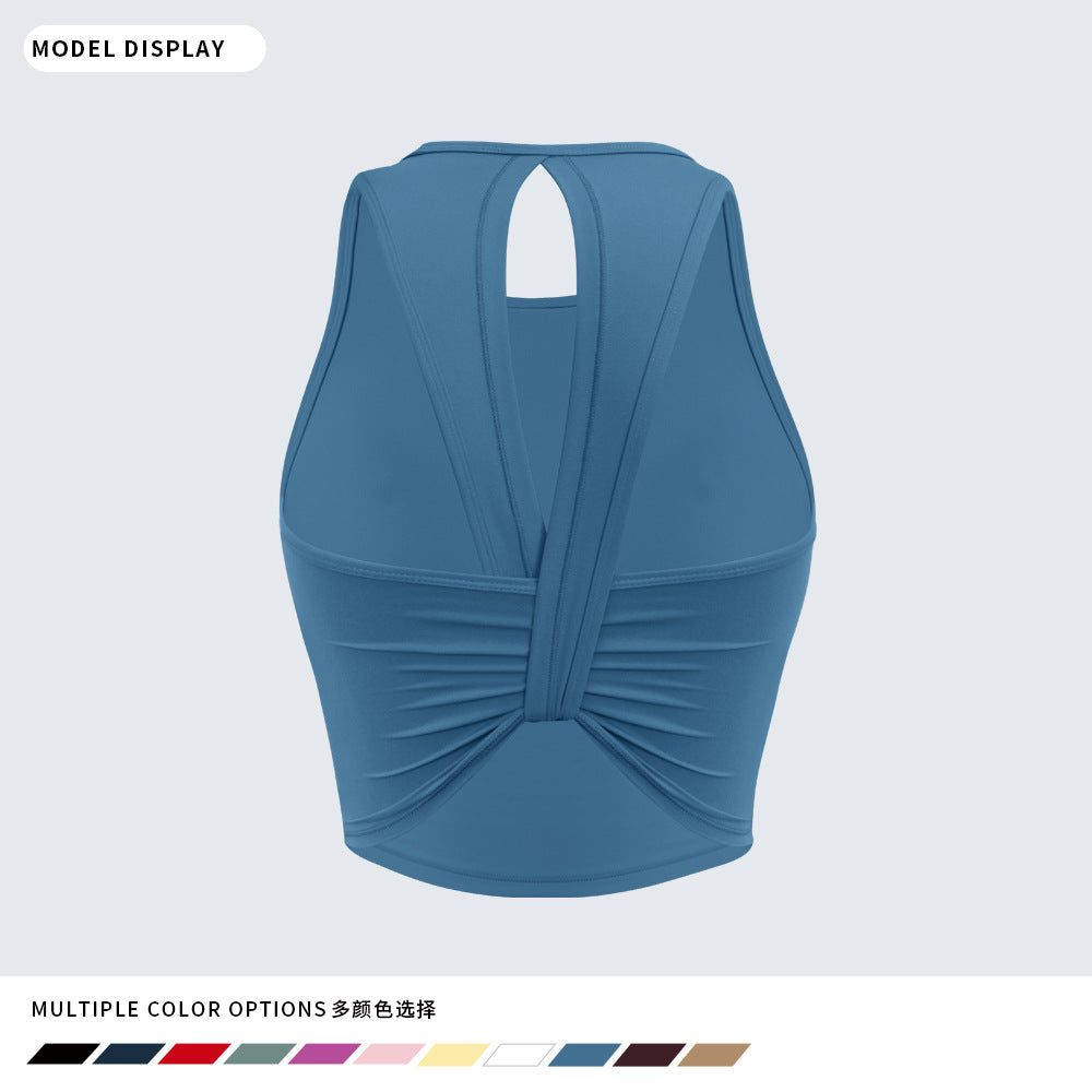 Women's Padded Back-Detail Yoga Sports Bra - product image 4