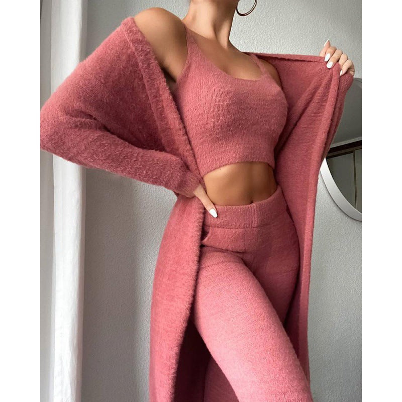 3-Piece Lounge Set – Crop Top, Wide-Leg Pants & Cardigan - product image 13