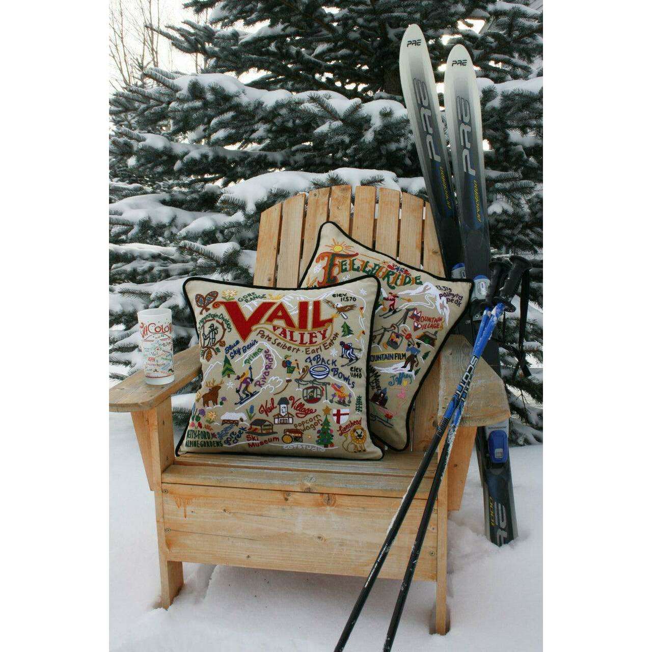 Colorado Hand-Embroidered Pillow