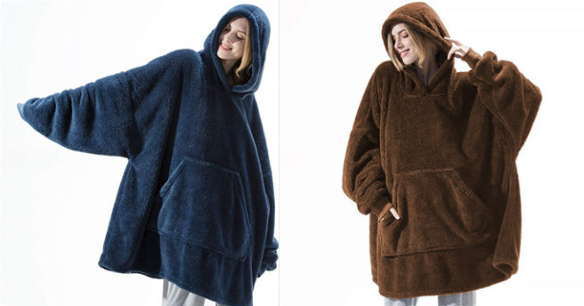 Oversized Wearable Blanket Hoodie – Double-Sided Fleece Sweatshirt - product image 28