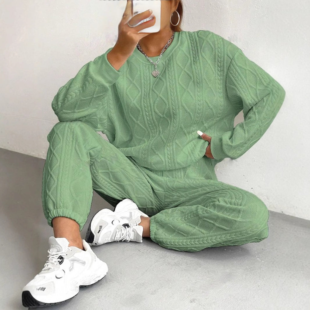 Women’s Twist-Detail Long-Sleeve Top & Leggings Set - product image 8
