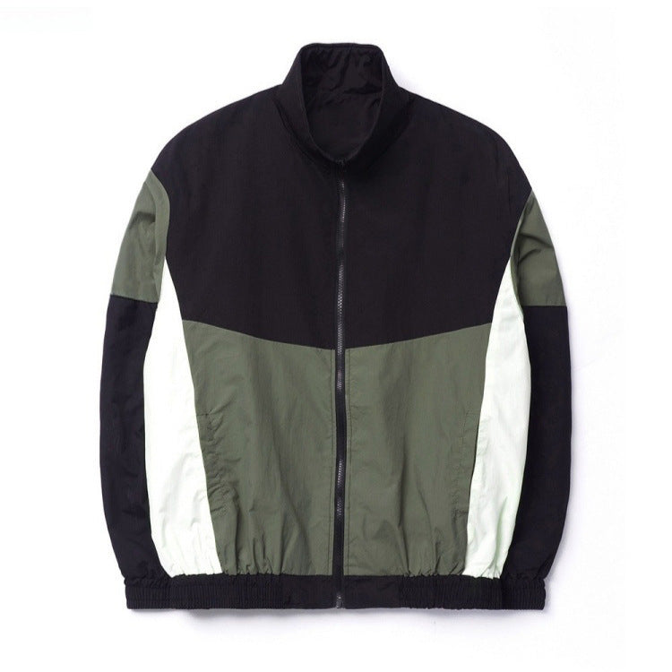 Men’s Color-Block Stand-Collar Jacket, Relaxed Fit - product image 3
