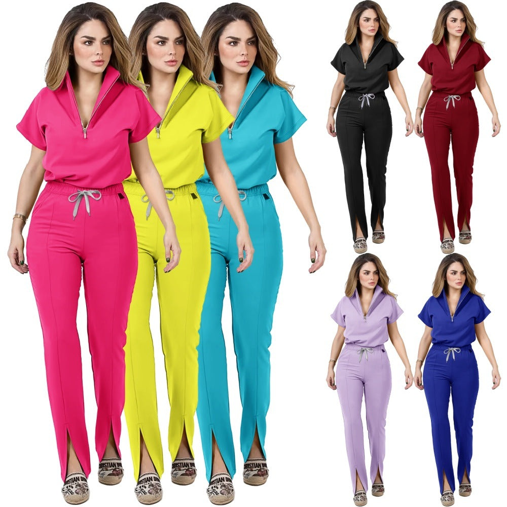 Quick-Dry Surgical Scrub Set, Short-Sleeve Medical Uniform - product image 1