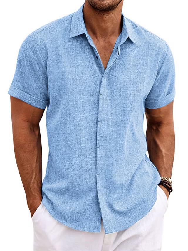 Men's Loose Linen Short-Sleeve T-Shirt - product image 16