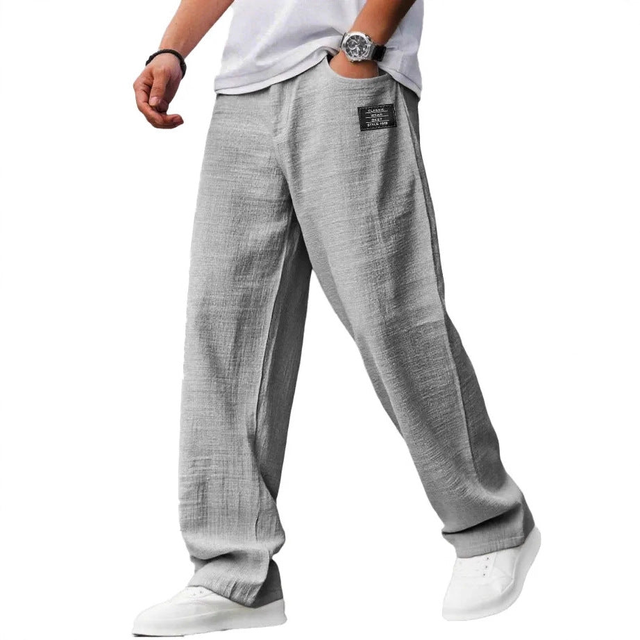 Men's Relaxed Straight-Leg Drawstring Pants - image 1