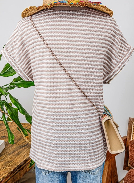 Women's V-Neck Button-Front Knit Top - product image 4