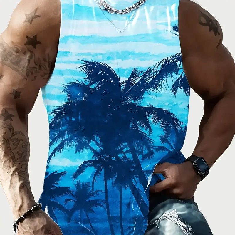 Printed Polyester Vest Top - S-2XL - image 20