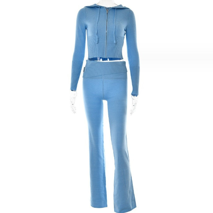 Women's Zip-Up Hoodie and Pants Set - view 11