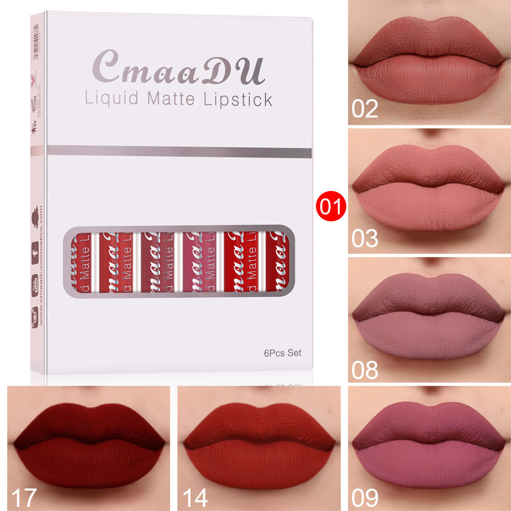 Matte Waterproof Lip Gloss Set (6 pcs) - product image 3