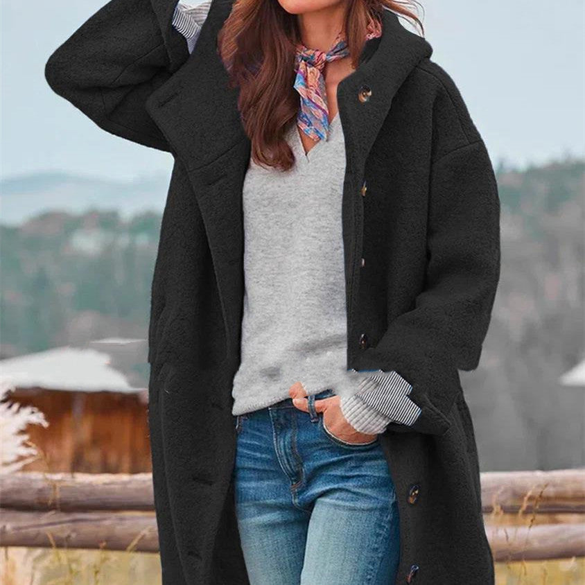 Women's Medium-Length Tweed Coat - view 9