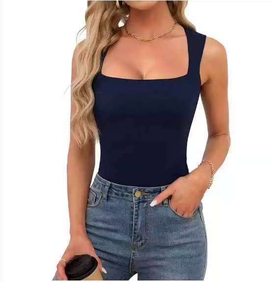 Women's Square-Neck Sleeveless Double-Layer Basic Tank Top - product image 7