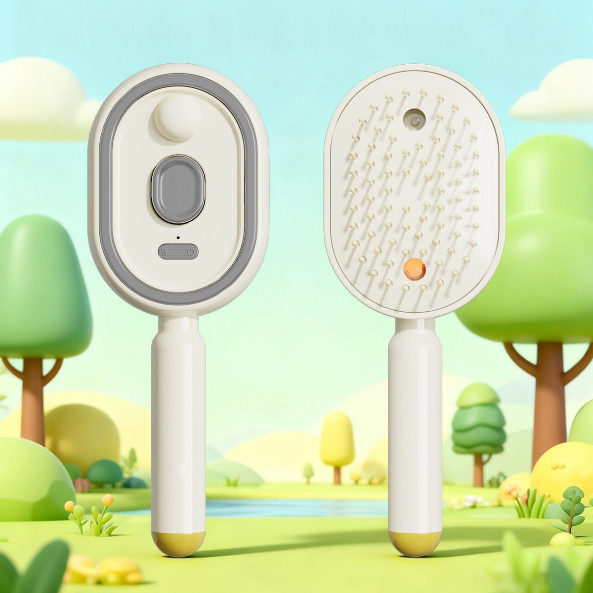 Electric Mist Spray Massage Hair Brush - view 2