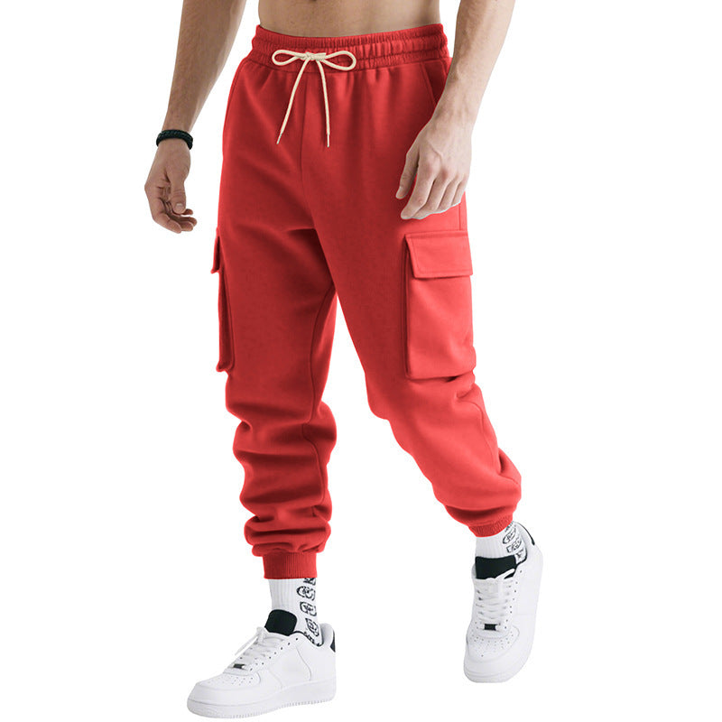 Men's Loose-Fit Multi-Pocket Pants - image 8